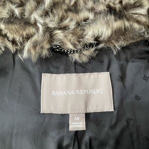 Banana Republic faux fur vest